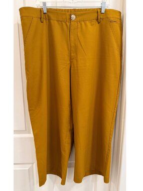 Wayre Mustard Travel Pants Size 18 Sustainable Stretch
